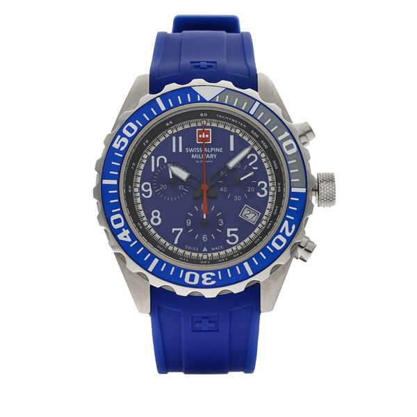 Swiss Alpine Military Часовник Swiss Alpine Military 7076.9835 Blue/Silver/Blue