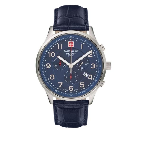 Swiss Alpine Military Часовник Swiss Alpine Military 7084.9535 Blue/Silver/Blue