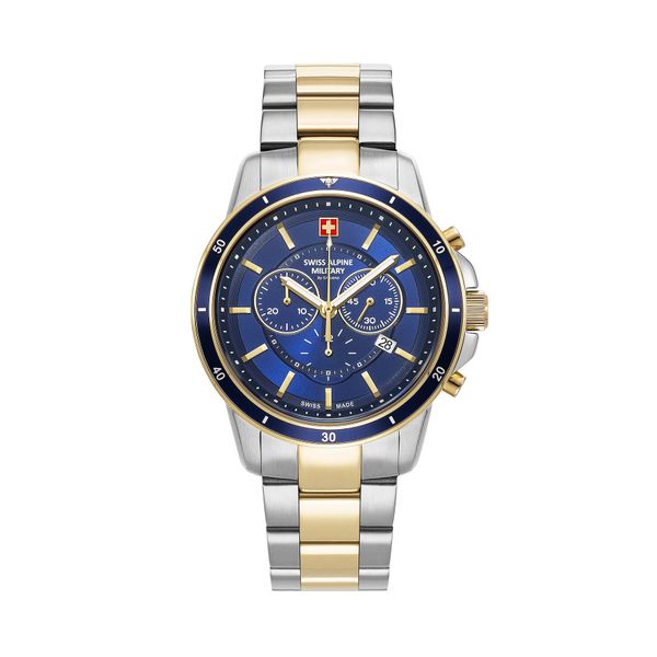 Swiss Alpine Military Часовник Swiss Alpine Military 7089.9145 Silver/Gold