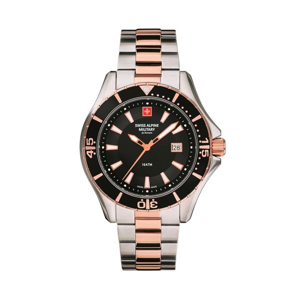 Swiss Alpine Military Часовник Swiss Alpine Military Diver 7040.1157 Silver