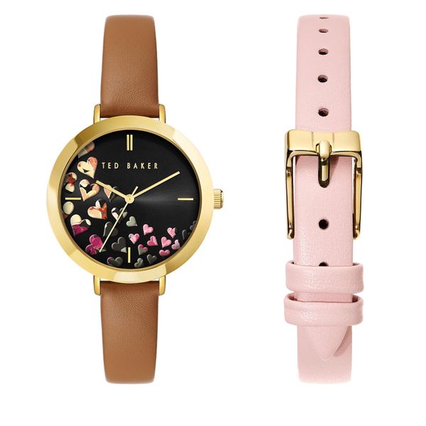 Ted Baker Часовник Ted Baker Ammy Hearts BKG028000 Braun/Black