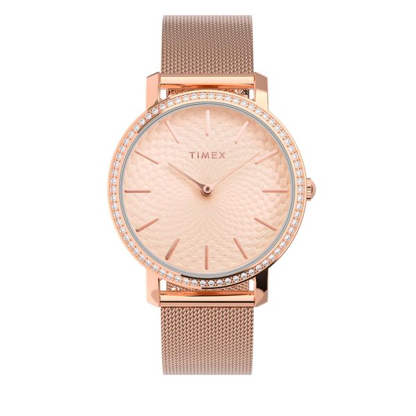Timex Часовник Timex City TW2V52500 Rose Gold