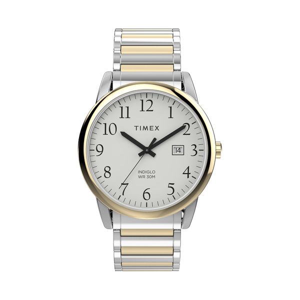 Timex Часовник Timex Easy Reather Classic TW2W52100 Бял