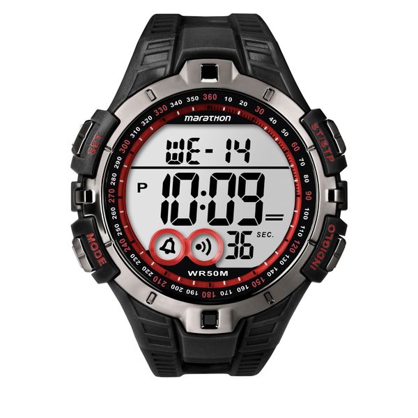Timex Часовник Timex Marathon T5K423 Black/Grey