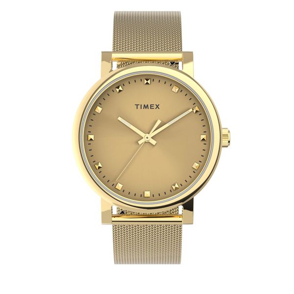 Timex Часовник Timex Originals TW2U05400 Gold/Gold