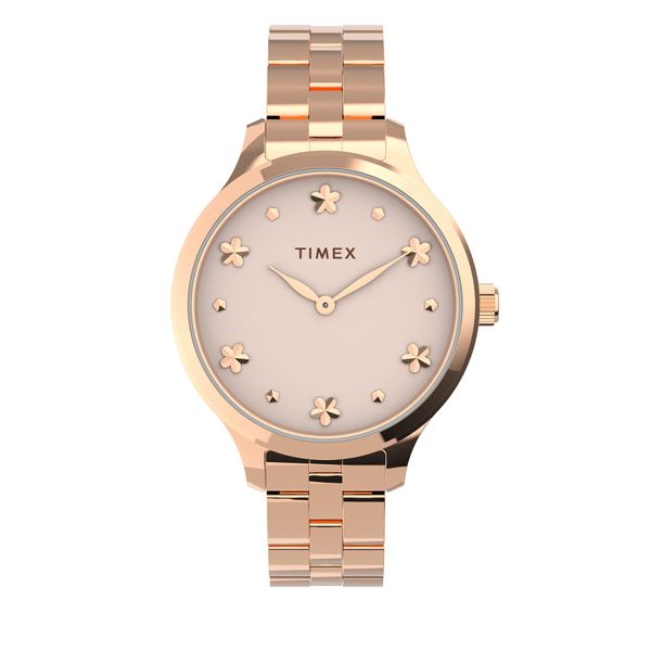 Timex Часовник Timex Peyton TW2V23400 Rose Gold/Rose Gold