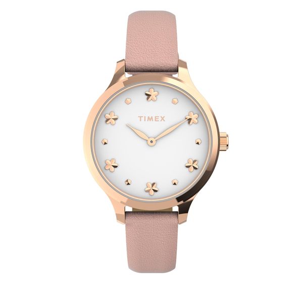 Timex Часовник Timex Peyton TW2V23700 Pink/Gold
