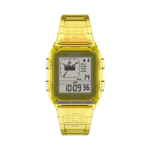 Timex Часовник Timex Q Timex Lca X Fortnite® Chronograph TW2W96600 Жълт