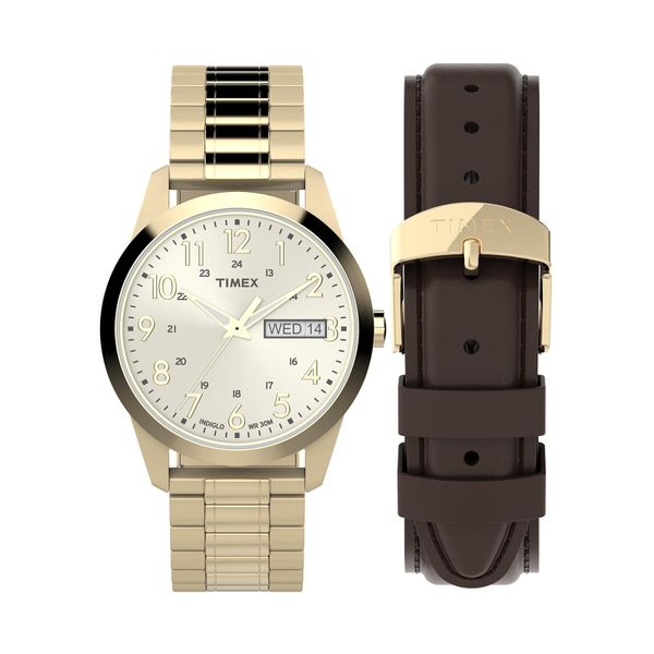 Timex Часовник Timex South Street Sport TWG063800 Gold/Gold