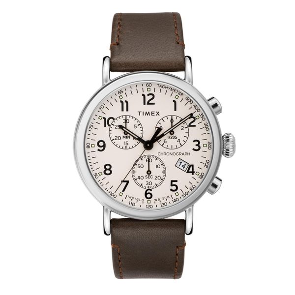 Timex Часовник Timex Standard TW2T21000 Кафяв
