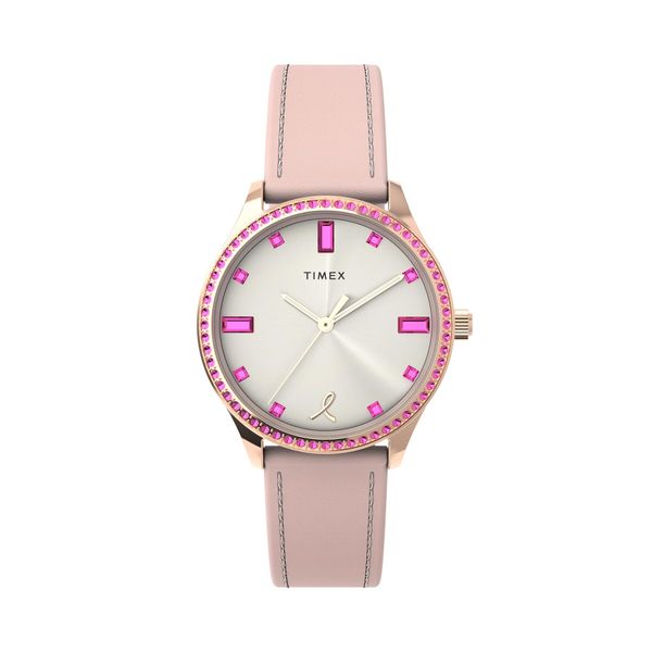 Timex Часовник Timex Transcend TW2V95700 Gold/Pink
