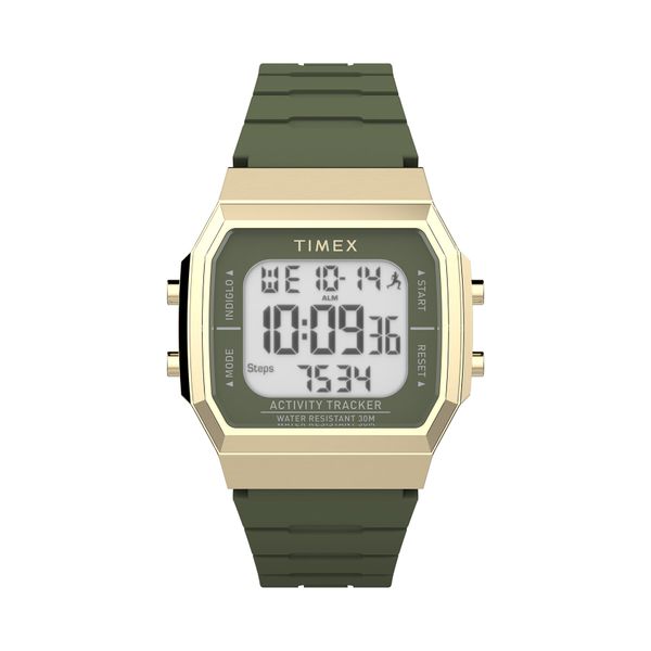 Timex Часовник Timex TW5M60800 Gold/Green