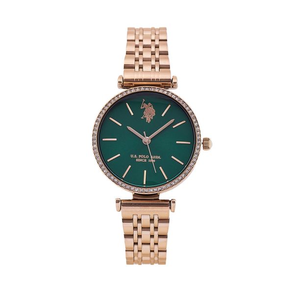 U.S. Polo Assn. Часовник U.S. Polo Assn. Eleonor USP8168GR Розово злато