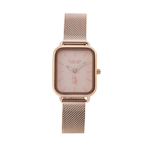 U.S. Polo Assn. Часовник U.S. Polo Assn. Sylvie USP8335RG Позлатено с розово злато