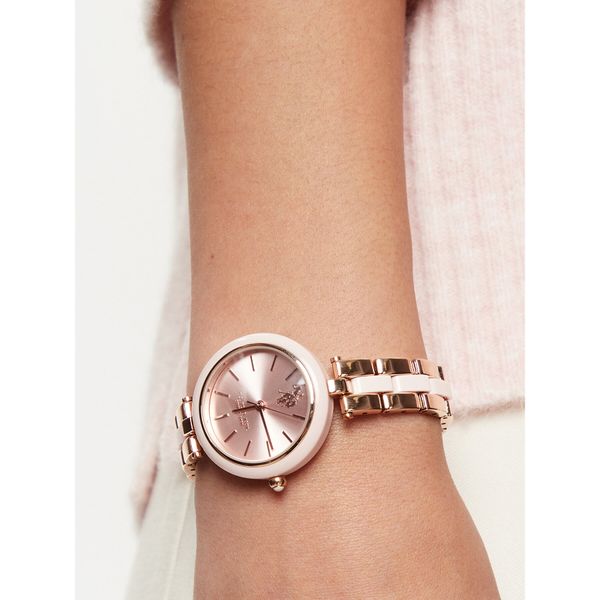 U.S. Polo Assn. Часовник U.S. Polo Assn. USP8359PK Златист