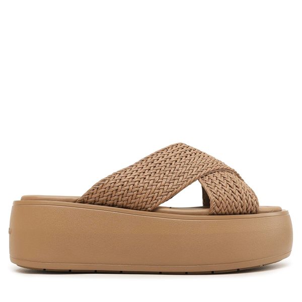 Calvin Klein Чехли Calvin Klein Bubble Slide-Woven HW0HW01468 Кафяв