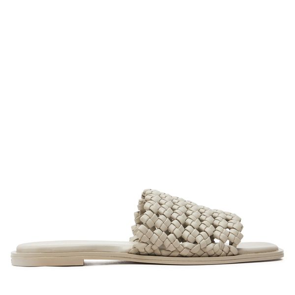 Calvin Klein Чехли Calvin Klein Flat Slide Latt HW0HW02143 Бежов