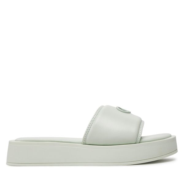 Calvin Klein Чехли Calvin Klein Flatform Slide Relock Lth HW0HW02049 Зелен