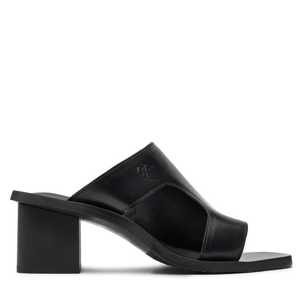 Calvin Klein Jeans Чехли Calvin Klein Jeans 5 Heel Sandal Lh Mg Mtl YW0YW01500 Черен