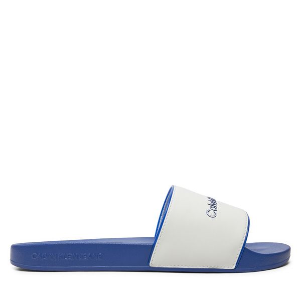 Calvin Klein Jeans Чехли Calvin Klein Jeans Slide Institutional YM0YM01019 Бял