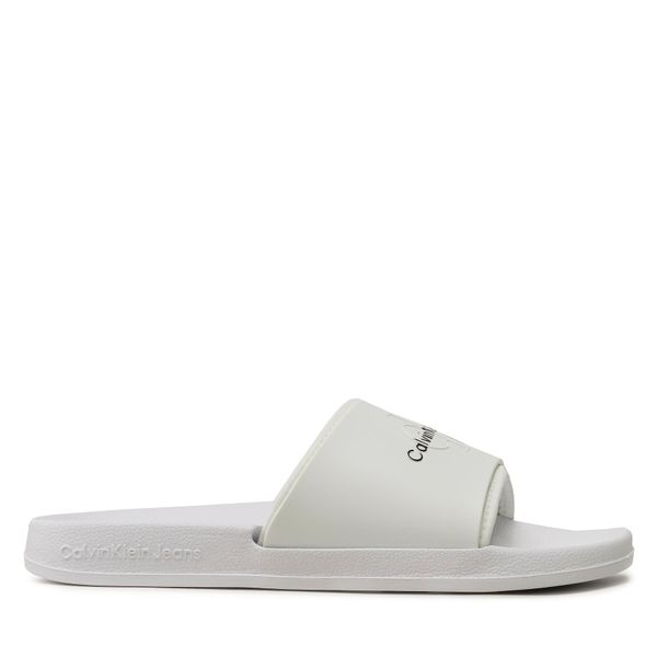 Calvin Klein Jeans Чехли Calvin Klein Jeans Slide Monogram Tpu YM0YM00361 Бял