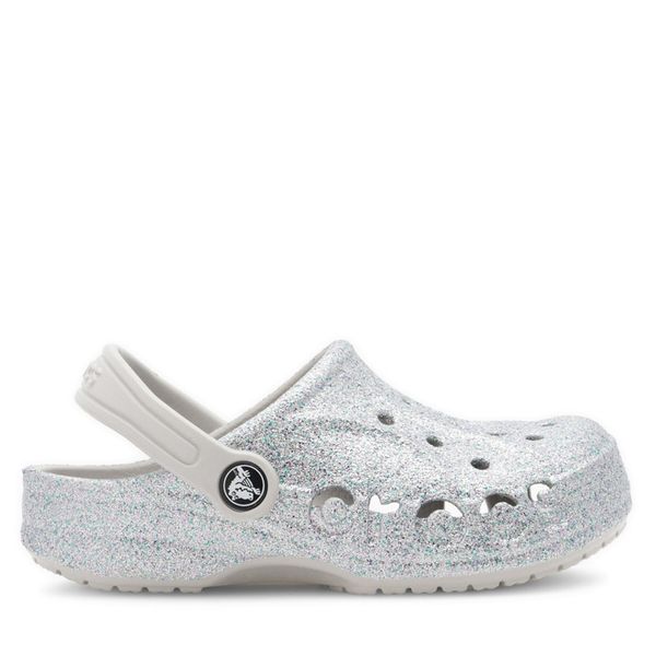 Crocs Чехли Crocs BAYA GLITTER CLOG K 207015-040 Сребрист