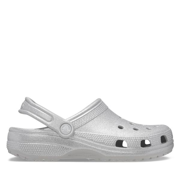 Crocs Чехли Crocs Classic Glitter Clog 205942 Сребрист