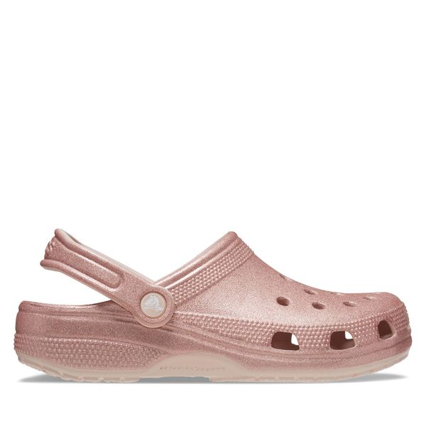 Crocs Чехли Crocs Classic Glitter Clog Quartz 205942 Позлатено с розово злато