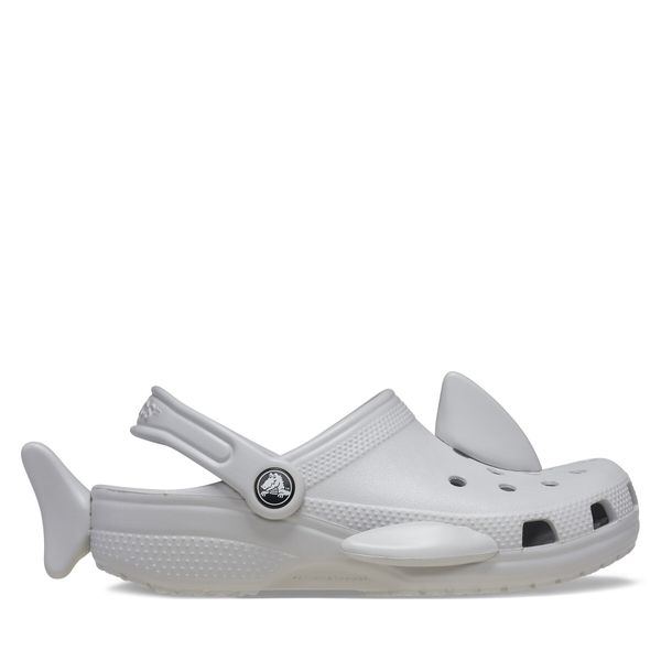 Crocs Чехли Crocs Classic Iam Shark Clog K 210014 Сив