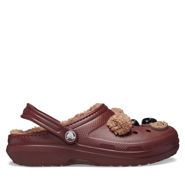 Crocs Чехли Crocs Classic Lined Iam Brown Bear Clog Kids T 210019 Кафяв
