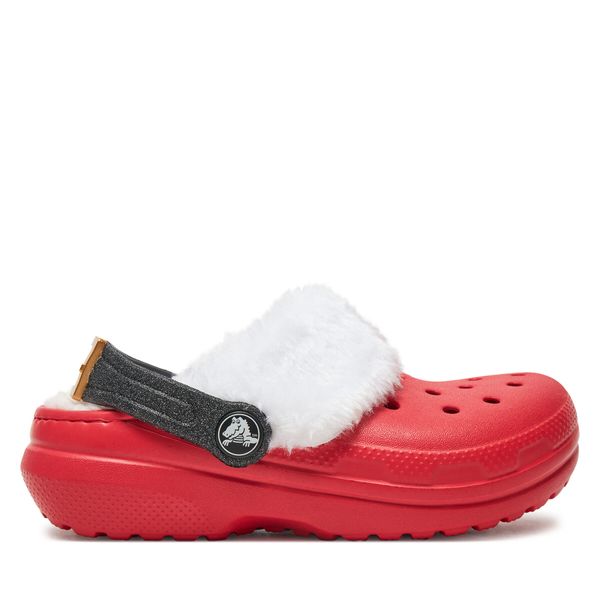 Crocs Чехли Crocs Classic Lined Santa Clog K 210931 Червен