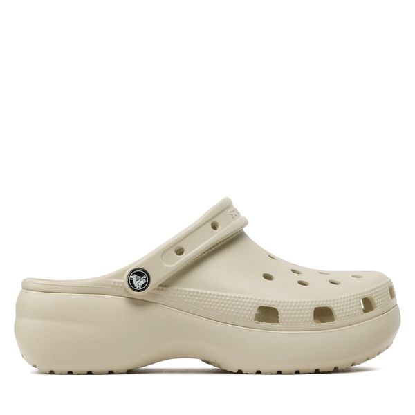 Crocs Чехли Crocs Classic Platform Clog W 206750 Бежов