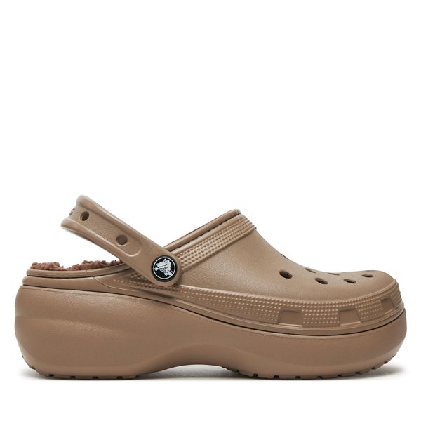 Crocs Чехли Crocs Classic Platform Lined Clog W 207938 Кафяв