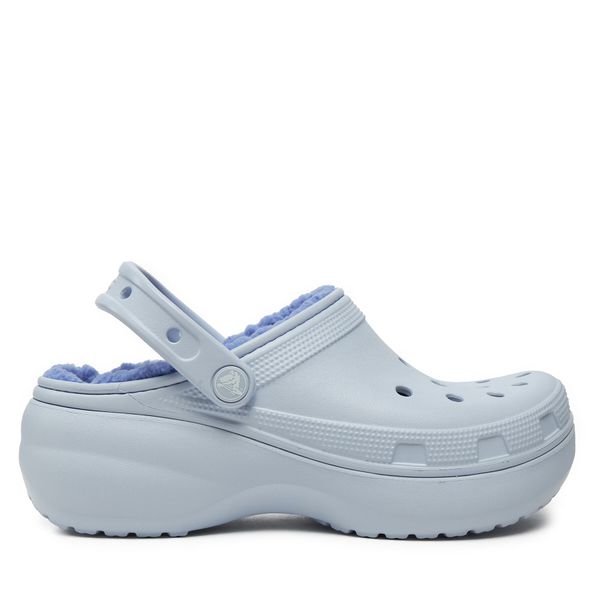 Crocs Чехли Crocs Classic Platform Lined Clog W 207938 Светлосиньо