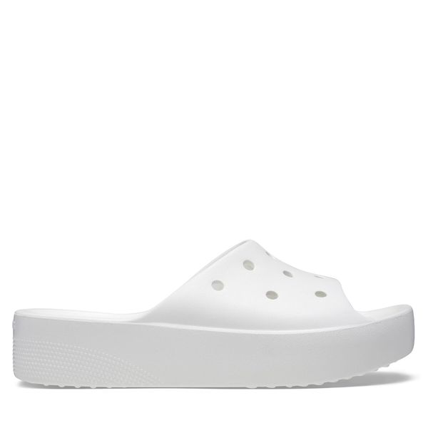 Crocs Чехли Crocs Classic Platform Slide 208180 Бял