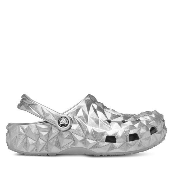 Crocs Чехли Crocs Cls Metallic Geometric Clog 210002 Сребрист