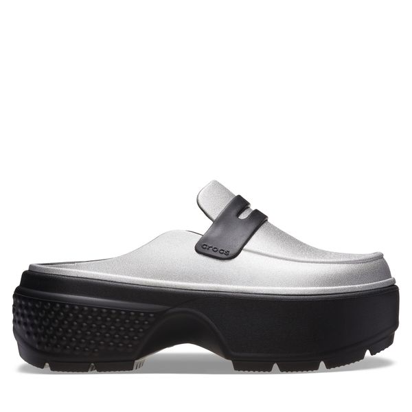 Crocs Чехли Crocs Stomp Metallic Loafer Clog 210363 Сребрист