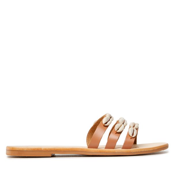 Manebi Чехли Manebi Leather Sandals S 0.1 Y0 Кафяв