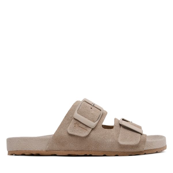 Manebi Чехли Manebi Suede Traveler Nordic Sandals W 1.9 RT Кафяв