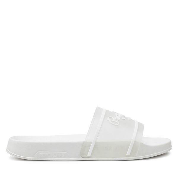 Pepe Jeans Чехли Pepe Jeans Slider Translucent W PLS70147 Бял