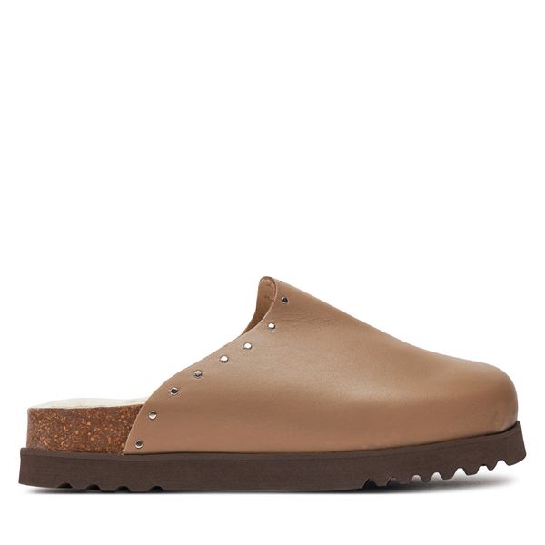 Scholl Чехли Scholl Fae Studs F30938 Кафяв