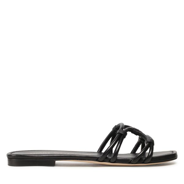 Stuart Weitzman Чехли Stuart Weitzman Wovenknotslidesandal SA616 Черен