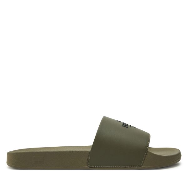 Tommy Hilfiger Чехли Tommy Hilfiger Embroid Hilfiger 85 Pool Slide FM0FM05342 Зелен