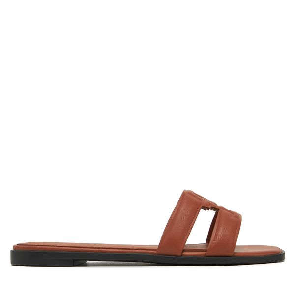 Tommy Hilfiger Чехли Tommy Hilfiger Th Logo Strap Mule FW0FW08671 Кафяв