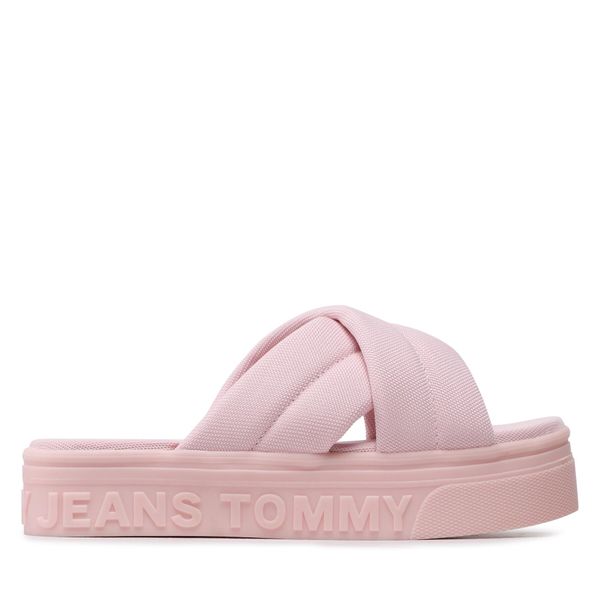 Tommy Jeans Чехли Tommy Jeans Fltfrm Sandal EN0EN02116 Розов