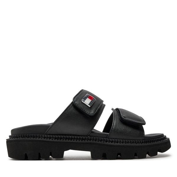 Tommy Jeans Чехли Tommy Jeans Tjw Puffed Sandal EN0EN02560 Черен