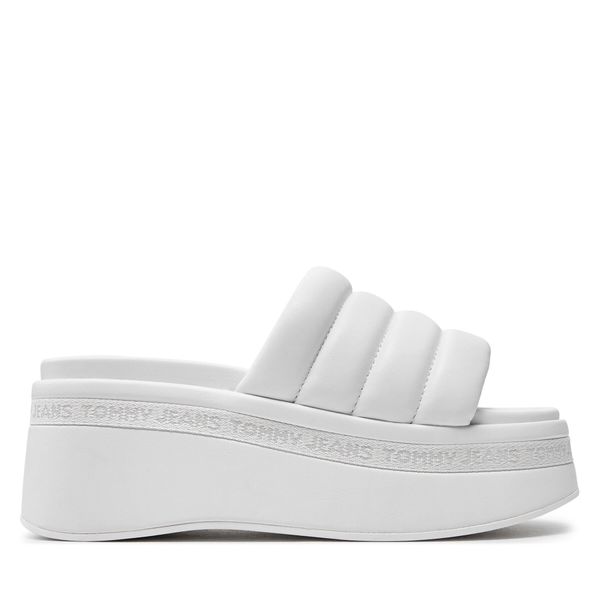 Tommy Jeans Чехли Tommy Jeans Tjw Wedge Sandal EN0EN02455 Екрю