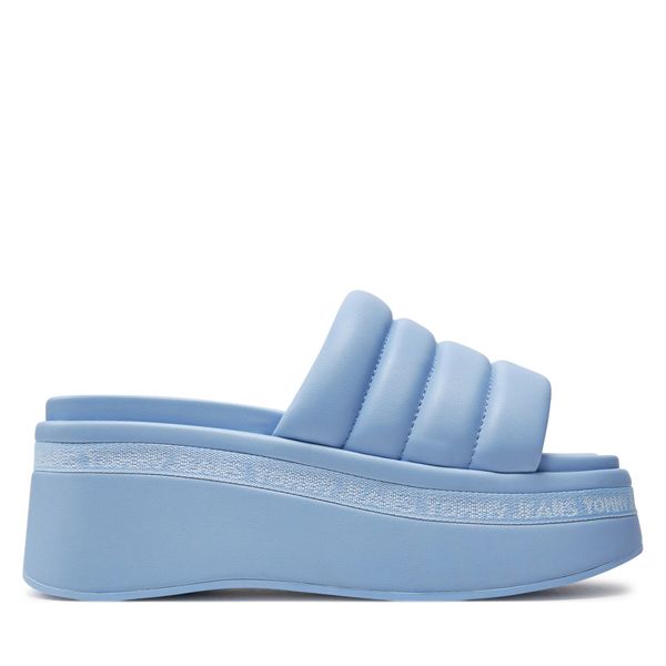 Tommy Jeans Чехли Tommy Jeans Tjw Wedge Sandal EN0EN02455 Тъмносин