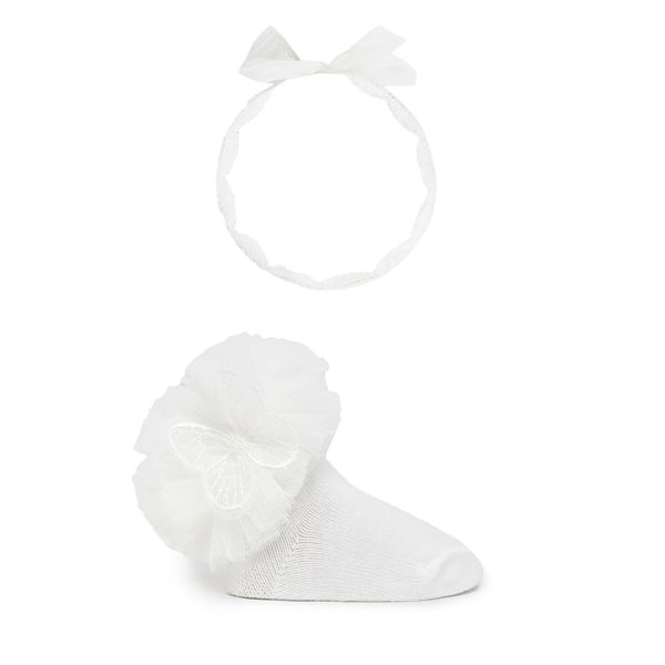 Mayoral Чорапи дълги детски Mayoral 9710 Бял