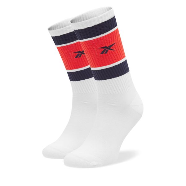 Reebok Чорапи дълги мъжки Reebok CL Basketball Sock HF8408 Бял
